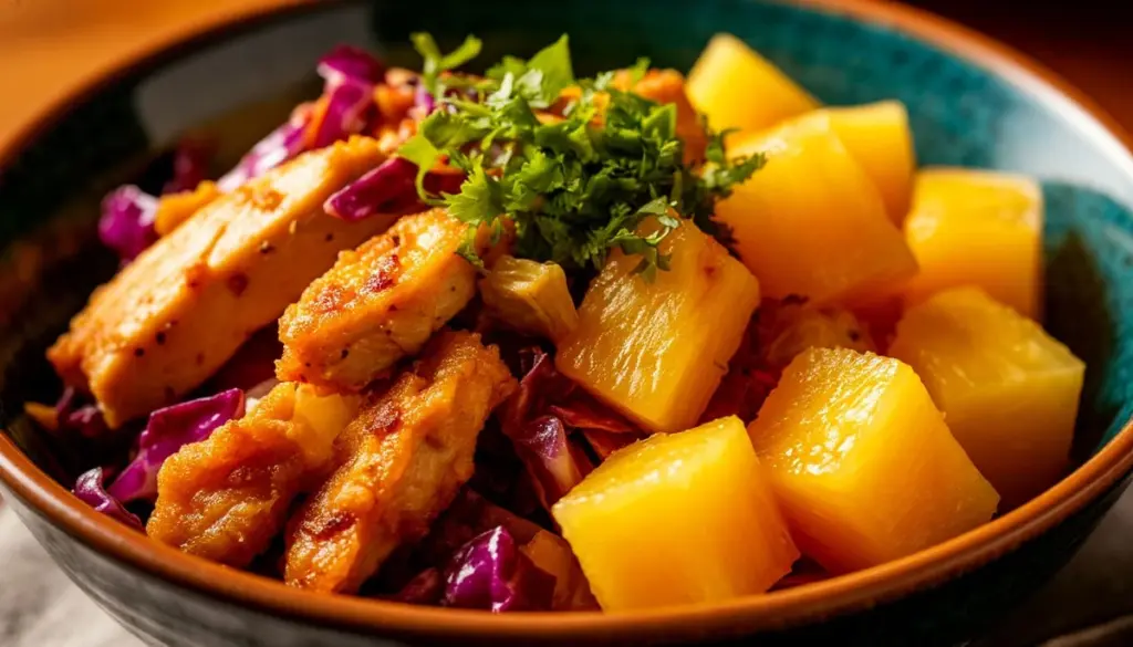 Dlaczego do sałatki z kapusty pekińskiej warto dodać plastry ananasa