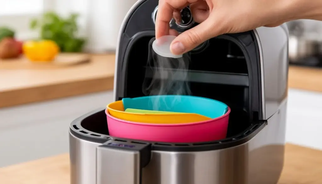 Dlaczego doświadczeni użytkownicy airfryerów wkłądają silikonową formę do koszyka