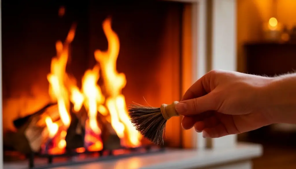 Dlaczego doświadczeni właściciele domów kładą szczotkę przy kominku jeszcze przed zimą