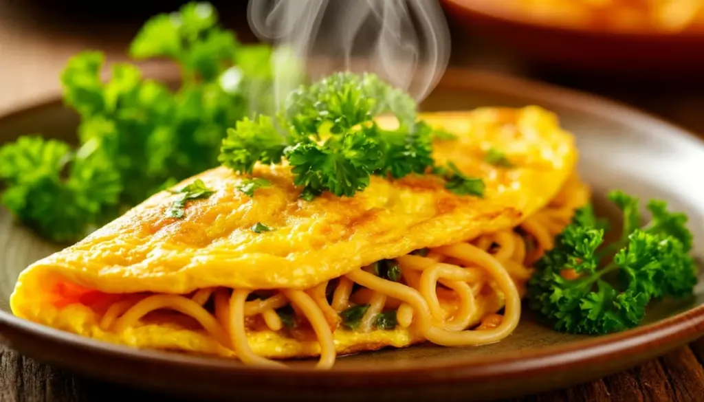 Dlaczego kucharze w Azji dodają makaron błyskawiczny do omletu