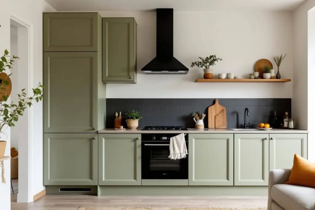 Dlaczego projektanci wnętrz rezygnują z szałwiowej zieleni na rzecz głębokiego khaki