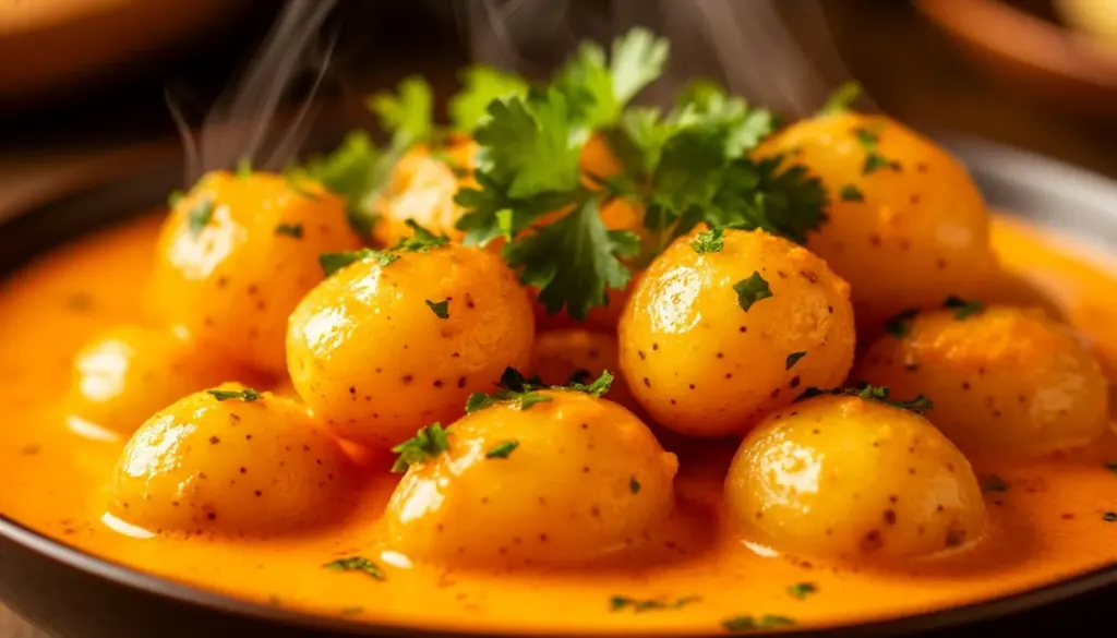 Dlaczego warto nakłuć ziemniaki widelcem przed gotowaniem indyjskiego Dum Aloo