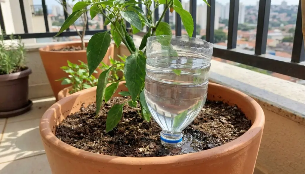 Dlaczego warto włożyć odwróconą butelkę plastikową do ziemi