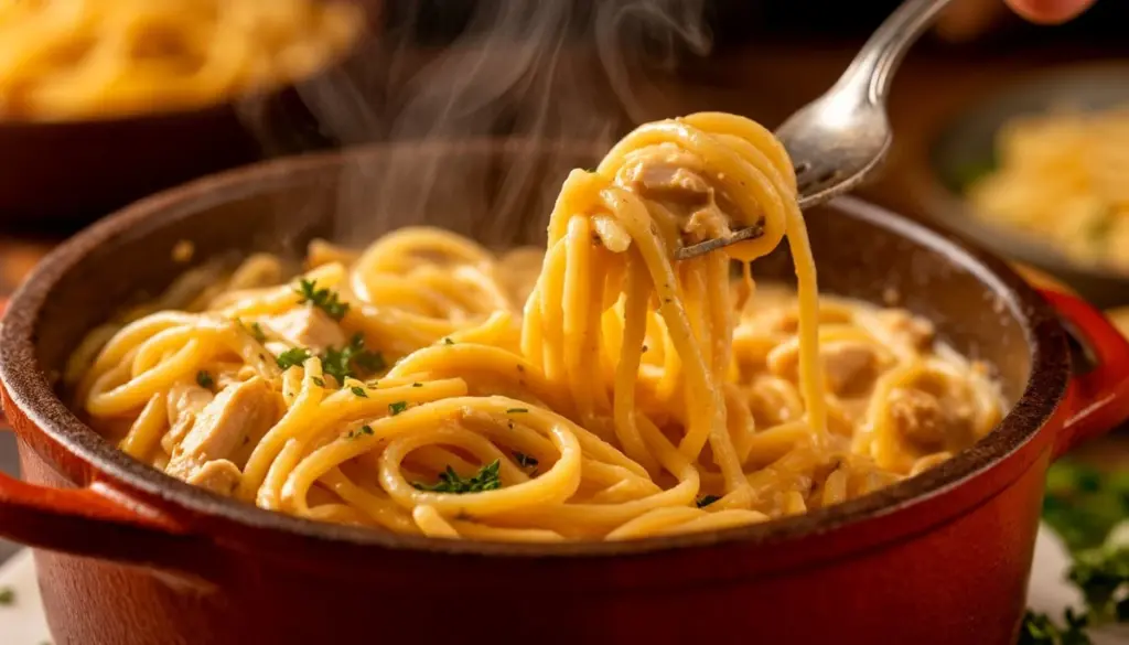 Dlaczego warto wrzucić suchy makaron prosto do bulionu zamiast go odcedzać