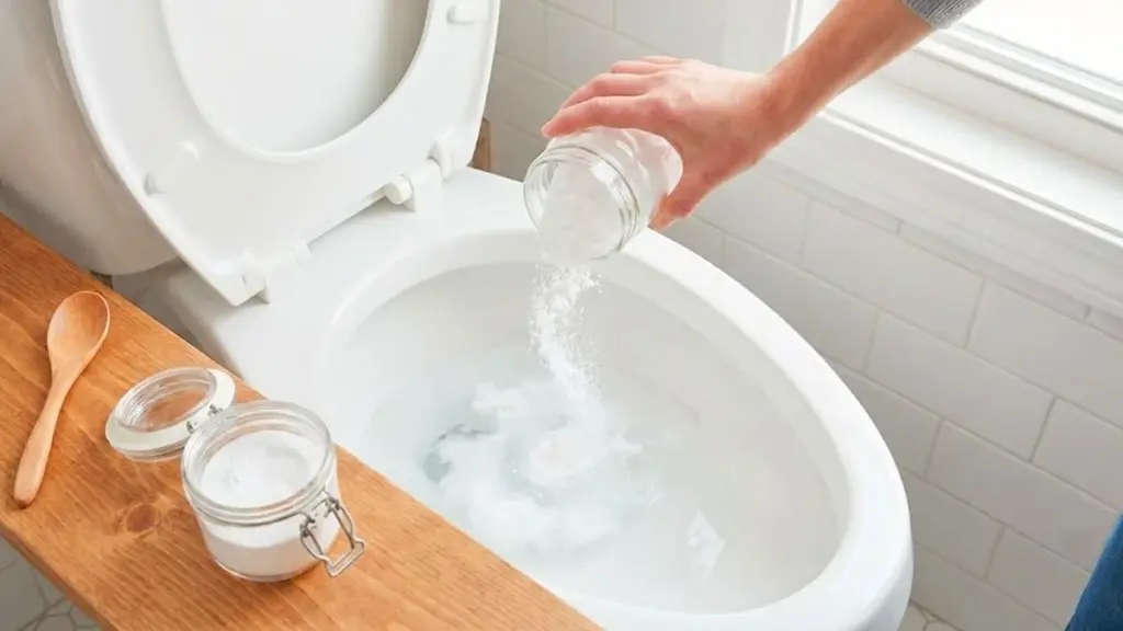 Dlaczego warto wsypać szklankę sody do toalety na całą noc
