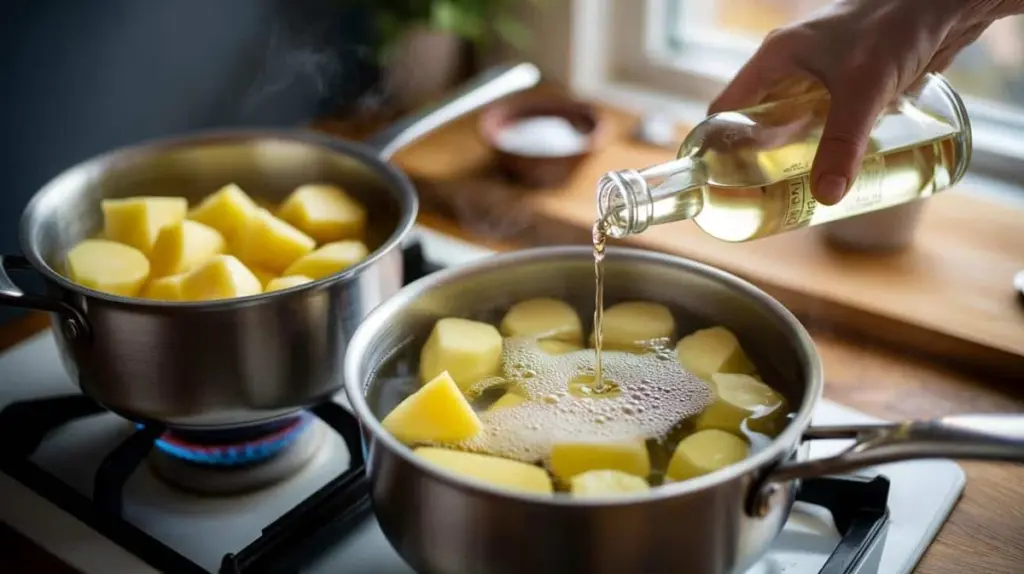 Dlaczego doświadczeni kucharze zawsze dodają łyżkę octu do gotujących się ziemniaków