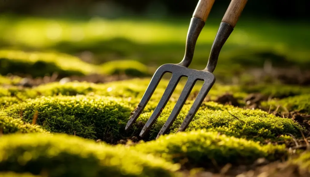 Dlaczego doświadczeni ogrodnicy w marcu używają wideł zamiast chemii na mech