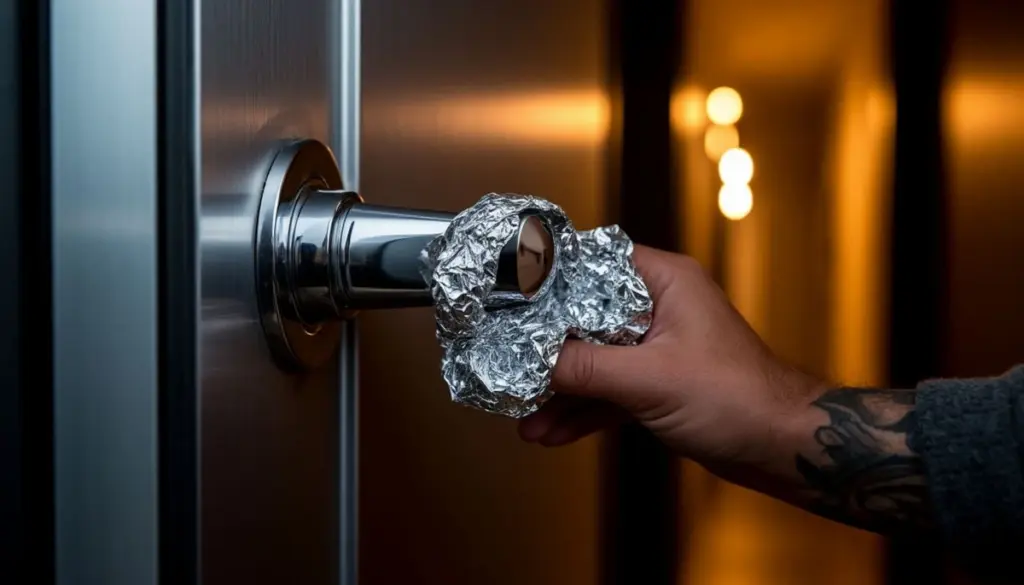 Dlaczego doświadczeni sąsiedzi owijają klamki folią aluminiową: Prosty powód