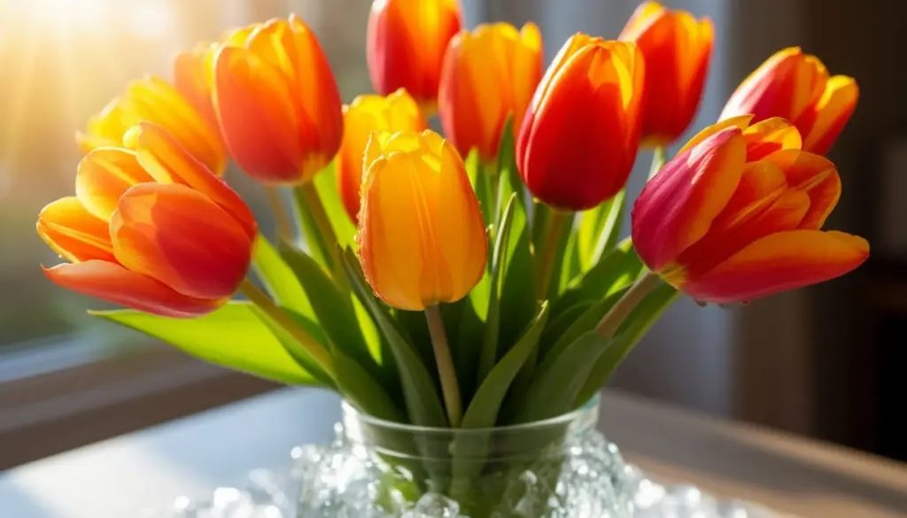 Dlaczego doświadczeni ogrodnicy wrzucają kostki lodu do wazonu z tulipanami