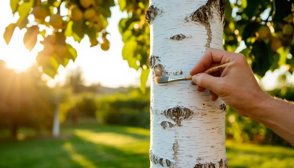 Dlaczego doświadczeni sadownicy malują pnie drzew na biało właśnie w marcu