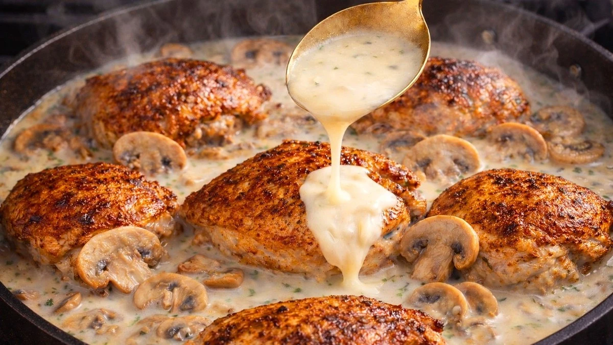 Dlaczego kucharze dodają śmietankę do kurczaka dopiero pod sam koniec smażenia - image 1