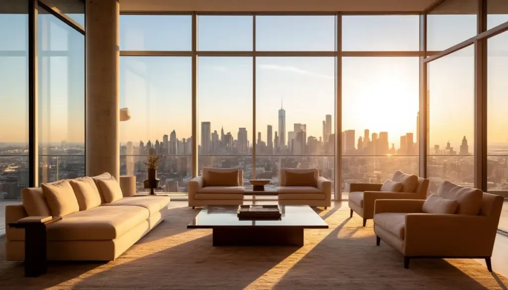 Dlaczego nowy właściciel tego apartamentu zdecydował się zakryć luksusowe materiały, by odzyskać widok na miasto