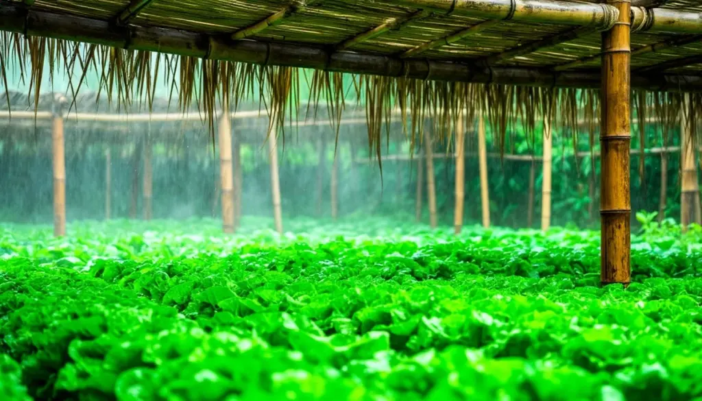 Dlaczego ten rolnik kładzie wysuszoną trawę na dachach swoich upraw