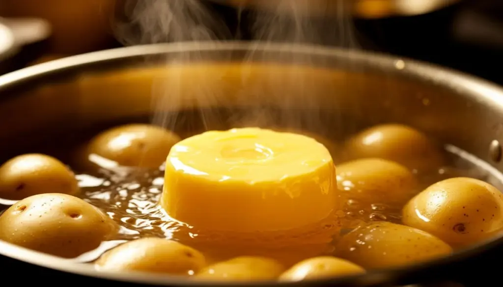 Dlaczego warto dodać łyżkę masła do gotujących się ziemniaków