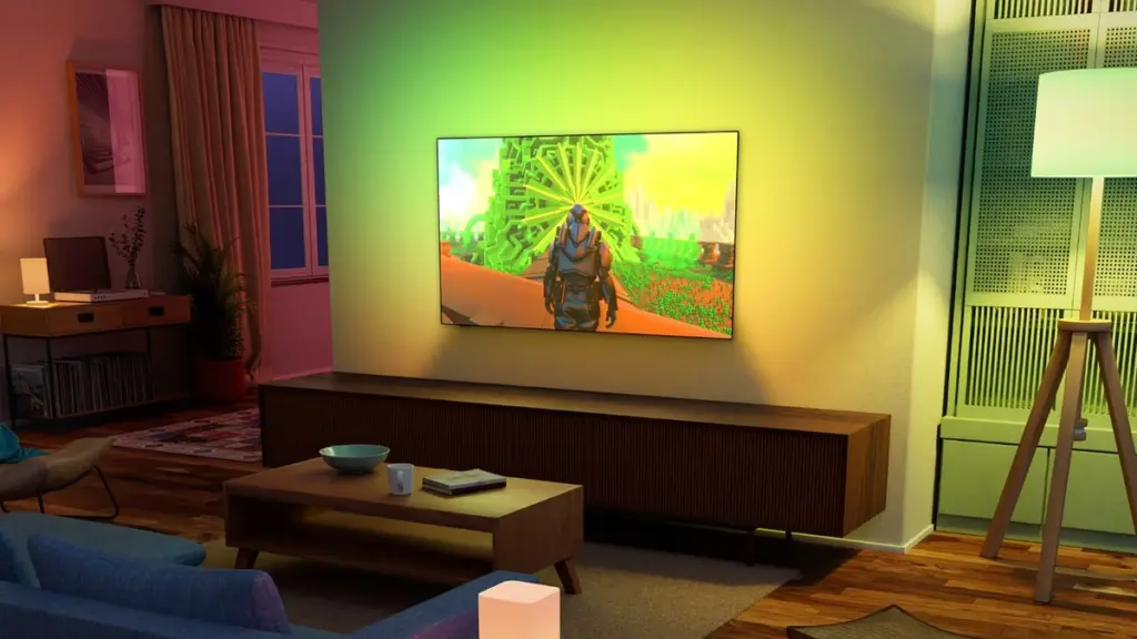 Dlaczego warto dodać cztery żarówki E27 za telewizorem Philips