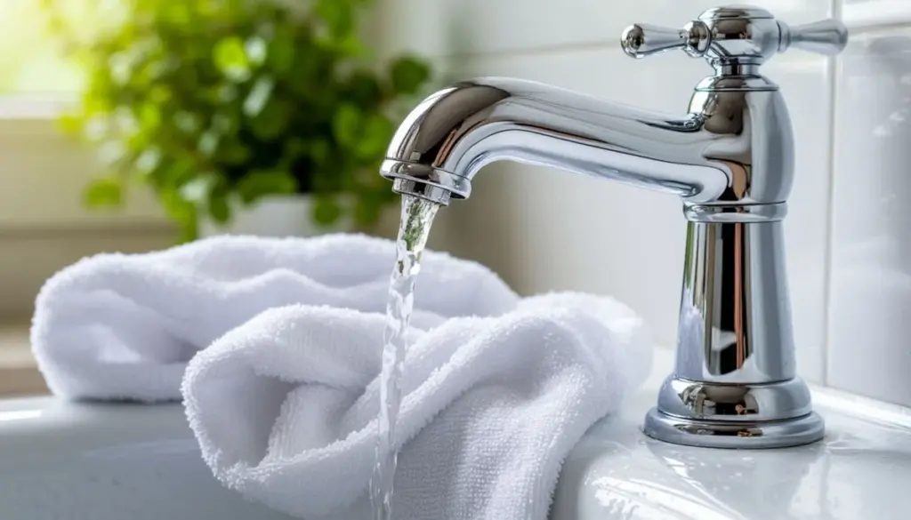 Dlaczego warto owinąć kran ręcznikiem z octem