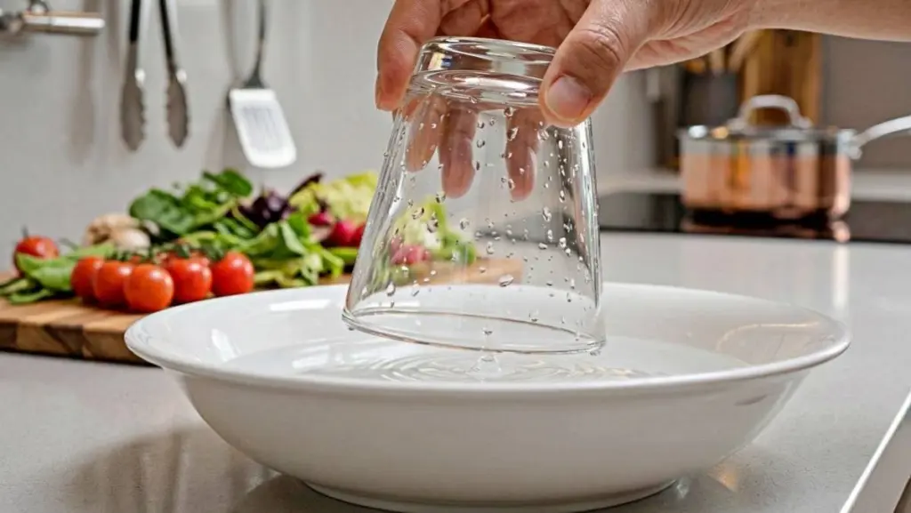 Dlaczego warto położyć odwróconą szklankę obok ciasta na pierogi