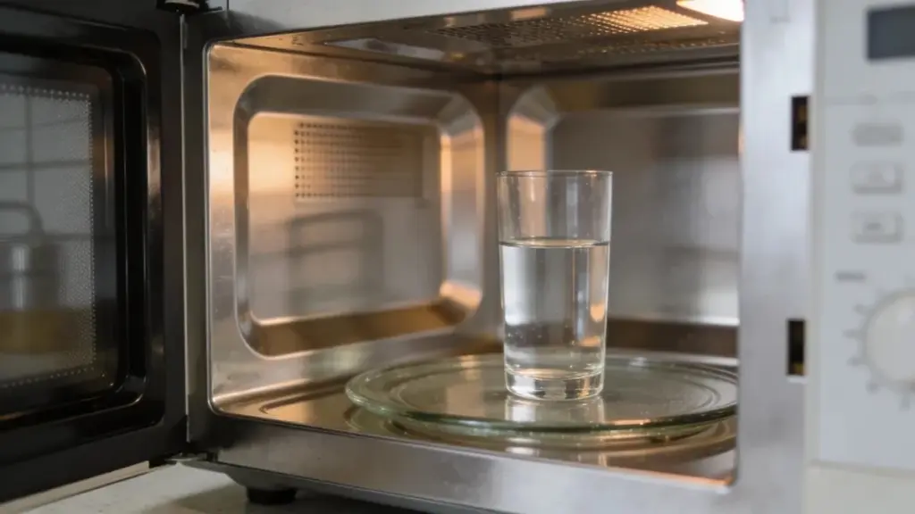 Dlaczego warto postawić szklankę wody w mikrofalówce, gdy stoi pusta