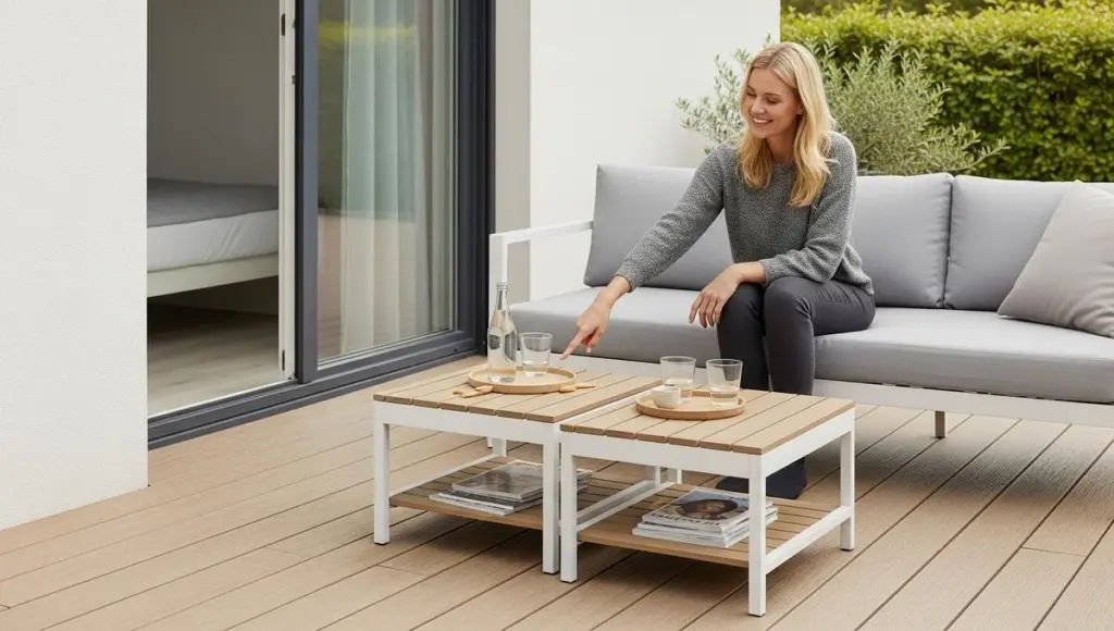 Dlaczego warto postawić na stolik GRYTSHOLM zamiast klasycznych mebli ogrodowych
