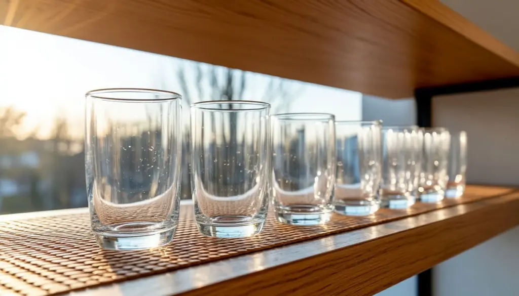 Dlaczego warto przechowywać szklanki dnem do góry: nawyk, który odmieni Twoją kuchnię