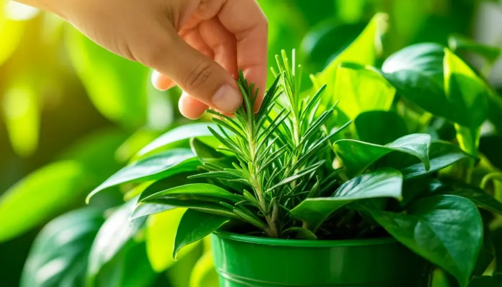 Dlaczego warto wbić gałązkę rozmarynu do doniczki z kwiatem