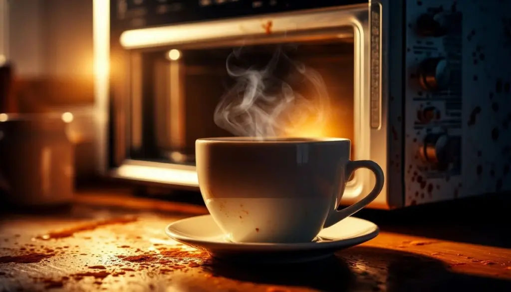 Dlaczego warto wstawić filiżankę kawy do mikrofalówki na 5 minut
