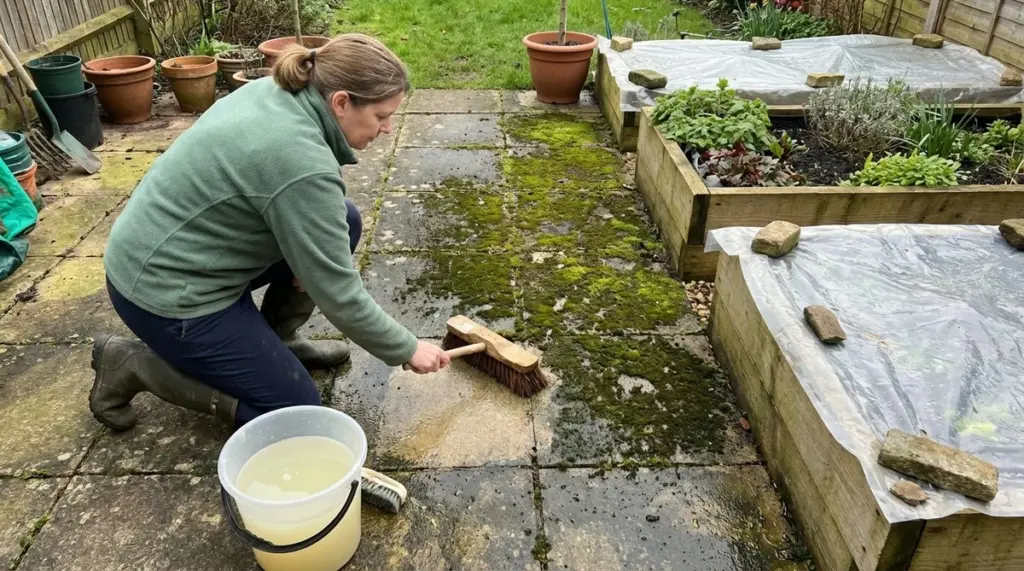 Dlaczego warto wylać butelkę białego octu na taras przed wiosną