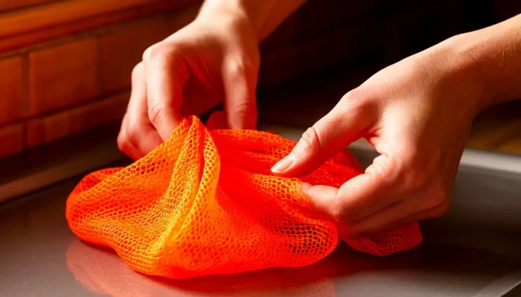 Dlaczego warto zostawić siatkę po pomarańczach w kuchni