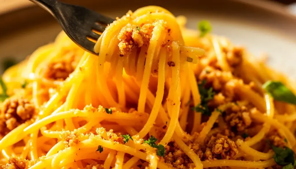 Dlaczego włoscy szefowie kuchni posypują spaghetti zmielonymi orzechami i bułką tartą